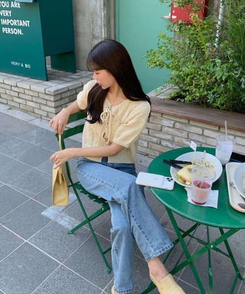 mood for a day（ムードフォーアデイ）の「waggy denim / ハイウエストストレートデニム（デニムパンツ・レディース・ブルー・SMALL/MEDIUM）」の13枚目の写真