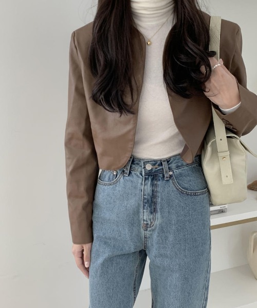 mood for a day（ムードフォーアデイ）の「waggy denim / ハイウエストストレートデニム（デニムパンツ・レディース・ブルー・SMALL/MEDIUM）」の20枚目の写真