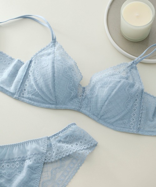 une nana cool（ウンナナクール）の「特別な日以外の364日つけたくなるブラ 364ブラ レース（ブラジャー・レディース・グリーン系その他/ベージュ/ネイビー/パープル/レッド/チョコ/グレー/ブラック/ペールイエロー/コーラル/ライトパープル/オレンジ系その他/アッシュグレー/ワインレッド/ピンクベージュ/ライム/エメラルドブルー/シャーベット/オリーブ/フレッシュイエロー/ダークブラウン/サックスブルー/ミント/サーモンピンク/アイボリー/オレンジ/ピンク系/ダークグリーン/エンジ/ライラック/コバルトブルー・L/M/SS/S/LL）」の16枚目の写真