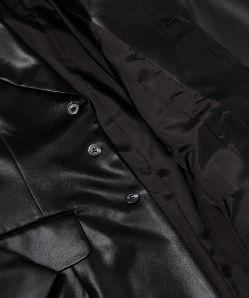 KISHIDAMIKI(キシダミキ)の「eco leather jacket(その他アウター・レディース・ブラック・FREE)」の3枚目の写真