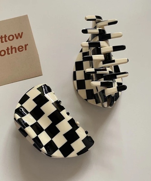 lala Born（ララボーン）の「チェッカーフラッグクリップ（バレッタ/ヘアクリップ・レディース・マルチ・FREE）」の6枚目の写真