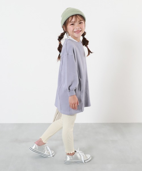 devirock(デビロック)の「メロウリブレギンス(レギンス/スパッツ・キッズ・ブラック/アイボリー/杢グレー/グレー系その他/ヘザーチャコール/グリーン系2・110cm/100cm/120cm/130cm/140cm/150cm/160cm/90cm/80cm)」の19枚目の写真