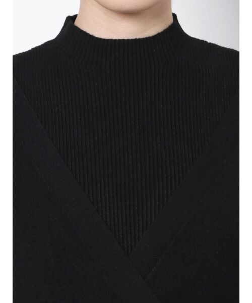 ELENDEEK（エレンディーク）の「カーディガンレイヤードライクドッキングワンピース（ワンピース・レディース・ブラック/グレー/ライトベージュ・01/02）」の15枚目の写真