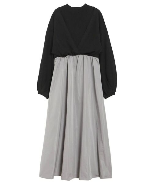 ELENDEEK（エレンディーク）の「カーディガンレイヤードライクドッキングワンピース（ワンピース・レディース・ブラック/グレー/ライトベージュ・01/02）」の22枚目の写真