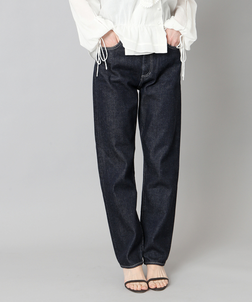 IENA（イエナ）の「セルビッチハイライズエコデニムパンツ◆（デニムパンツ・レディース・ネイビー/ブルー系その他・40/36/34/38）」の5枚目の写真