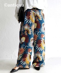 antiqua | ピーコック柄ワイドパンツ(その他パンツ)