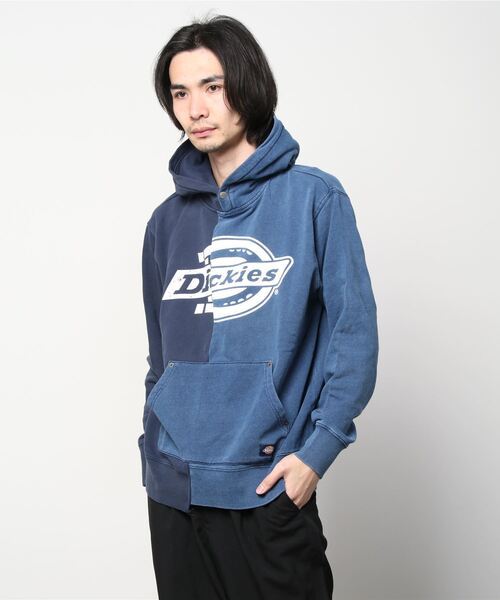 セール メンズ 異素材 裏毛スウェット ロゴ プリント パーカー パーカー Dickies ディッキーズ のファッション通販 Zozotown