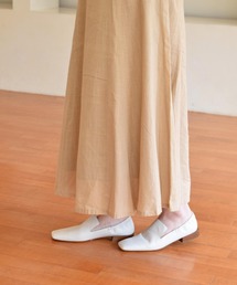 【FABIO RUSCONI】スクエアトウギャザースリッポンシューズ(F21600)