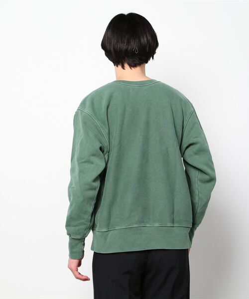 LES TIEN(レスティエン)の「LES TIEN CROP CREW (CF-1003-PD)(スウェット・メンズ・パープル/グリーン/ターコイズブルー/ネイビー/オリーブ/グレー・M/L/MEDIUM/LARGE)」の7枚目の写真