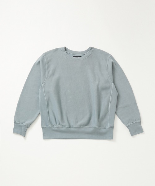 LES TIEN(レスティエン)の「LES TIEN CROP CREW (CF-1003-PD)(スウェット・メンズ・パープル/グリーン/ターコイズブルー/ネイビー/オリーブ/グレー・M/L/MEDIUM/LARGE)」の2枚目の写真