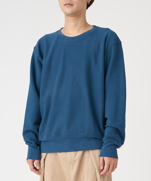 LES TIEN(レスティエン)の「LES TIEN CROP CREW (CF-1003-PD)(スウェット・メンズ・パープル/グリーン/ターコイズブルー/ネイビー/オリーブ/グレー・M/L/MEDIUM/LARGE)」の5枚目の写真