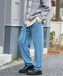 『CavariA/キャバリア』ベルト付きワイドパンツ