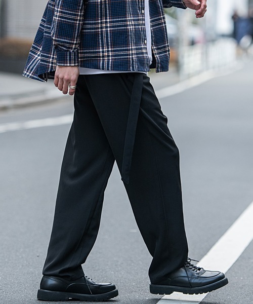 SILVER BULLET(シルバーバレット)の「『CavariA/キャバリア』ベルト付きワイドパンツ(その他パンツ・メンズ・ブルー/ブラック/ベージュ/ダークグレー・M/L)」の7枚目の写真
