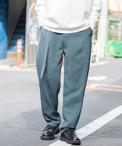 SILVER BULLET(シルバーバレット)の「『CavariA/キャバリア』ベルト付きワイドパンツ(その他パンツ・メンズ・ブルー/ブラック/ベージュ/ダークグレー・M/L)」の15枚目の写真