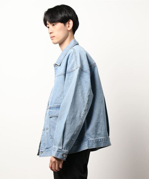 (What it isNt)ART BY MARKGONZALES(ワットイットイズント)の「(What it isNt)/ホワットイットイズント ART BY MARKGONZALES TRACKER JACKET(デニムジャケット・メンズ・ライトインディゴブルー・LARGE/MEDIUM)」の10枚目の写真