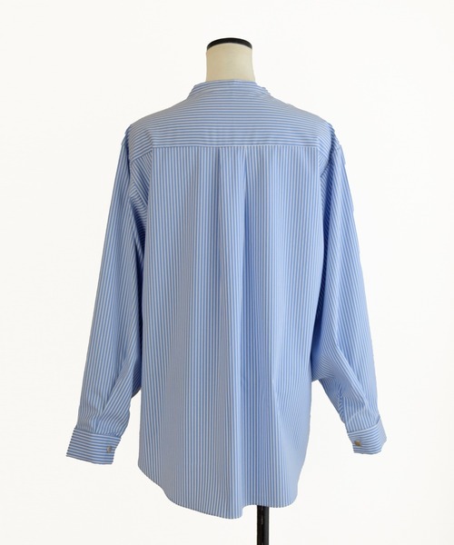 Marient（マリエント）の「ストライプスナップBL（シャツ/ブラウス・レディース・ブルー・FREE）」の10枚目の写真