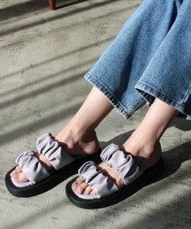 GeeRA | シャーリングダブルベルトサンダル(サンダル)