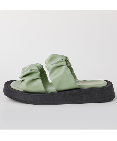 GeeRA（ジーラ）の「シャーリングダブルベルトサンダル（サンダル・レディース・ブラック/アイボリー/グリーン/パープル・MEDIUM/X-LARGE/SMALL/LARGE）」の19枚目の写真