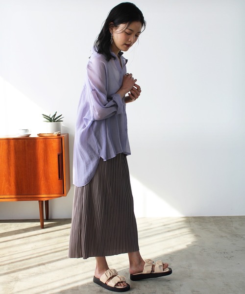 GeeRA（ジーラ）の「シャーリングダブルベルトサンダル（サンダル・レディース・ブラック/アイボリー/グリーン/パープル・MEDIUM/X-LARGE/SMALL/LARGE）」の6枚目の写真