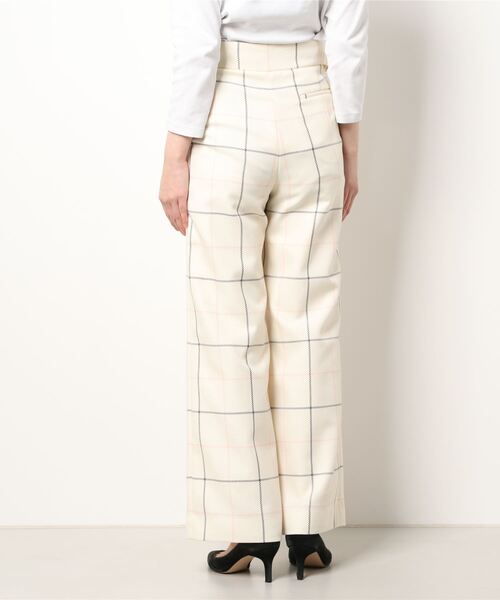 49AV.junko shimada（フォーティーナインアベニュージュンコシマダ）の「タッターソールチェック柄パンツ（その他パンツ・レディース・オフホワイト・M/S）」の3枚目の写真