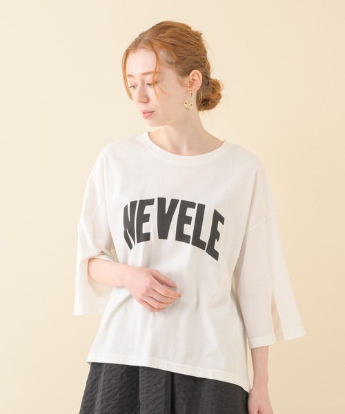 CLOCHE(クロシェ)の「cloche 袖スリットロゴT(Tシャツ/カットソー・レディース・ホワイト/ライトブルー/ネイビー・FREE)」の10枚目の写真