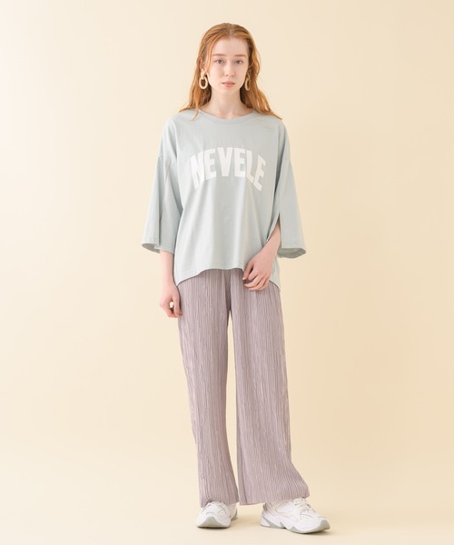 CLOCHE(クロシェ)の「cloche 袖スリットロゴT(Tシャツ/カットソー・レディース・ホワイト/ライトブルー/ネイビー・FREE)」の18枚目の写真