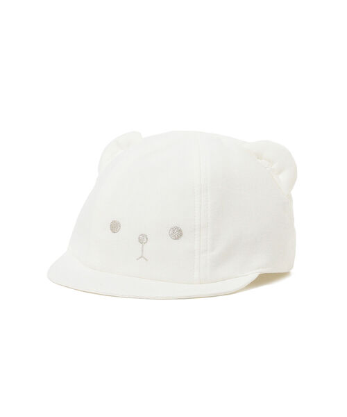 こども ビームス（コドモビームス）の「こども ビームス / くまキャップ 22（44~48cm）（キャップ・キッズ・オフホワイト/サックスブルー/ピンク・46-48cm/44-46cm）」の17枚目の写真