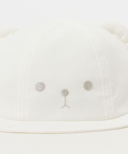 こども ビームス（コドモビームス）の「こども ビームス / くまキャップ 22（44~48cm）（キャップ・キッズ・オフホワイト/サックスブルー/ピンク・46-48cm/44-46cm）」の19枚目の写真