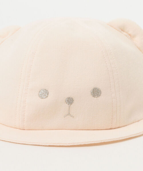 こども ビームス（コドモビームス）の「こども ビームス / くまキャップ 22（44~48cm）（キャップ・キッズ・オフホワイト/サックスブルー/ピンク・46-48cm/44-46cm）」の22枚目の写真