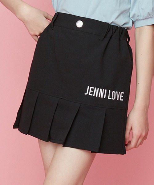 JENNI love(ジェニィラブ)の「プリーツ切替えスカパン(その他パンツ・キッズ・ピンク/ブラック/サックスブルー・150cm/130cm/140cm/160cm)」の2枚目の写真