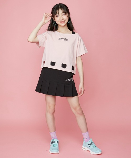 JENNI love(ジェニィラブ)の「プリーツ切替えスカパン(その他パンツ・キッズ・ピンク/ブラック/サックスブルー・150cm/130cm/140cm/160cm)」の18枚目の写真