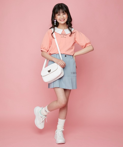 JENNI love(ジェニィラブ)の「プリーツ切替えスカパン(その他パンツ・キッズ・ピンク/ブラック/サックスブルー・150cm/130cm/140cm/160cm)」の20枚目の写真