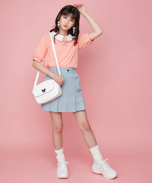 JENNI love(ジェニィラブ)の「プリーツ切替えスカパン(その他パンツ・キッズ・ピンク/ブラック/サックスブルー・150cm/130cm/140cm/160cm)」の19枚目の写真