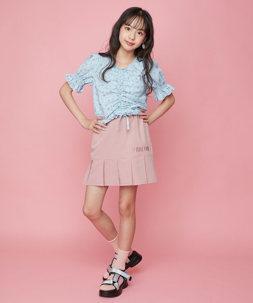 JENNI love(ジェニィラブ)の「プリーツ切替えスカパン(その他パンツ・キッズ・ピンク/ブラック/サックスブルー・150cm/130cm/140cm/160cm)」の21枚目の写真