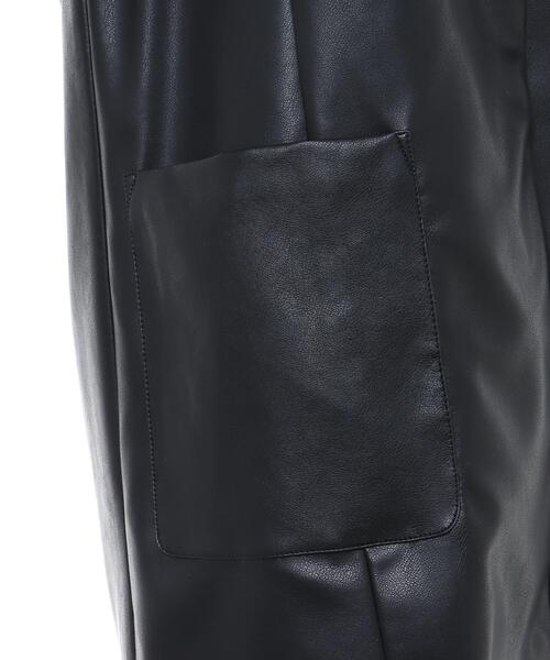 INGNI（イング）の「フェイクレザー／ジレ（ミリタリージャケット・レディース・ブラック・M）」の7枚目の写真