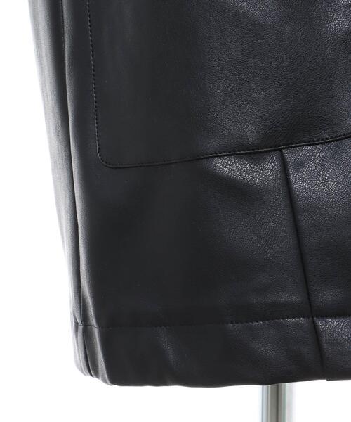 INGNI（イング）の「フェイクレザー／ジレ（ミリタリージャケット・レディース・ブラック・M）」の8枚目の写真