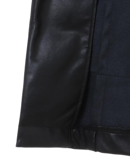 INGNI（イング）の「フェイクレザー／ジレ（ミリタリージャケット・レディース・ブラック・M）」の9枚目の写真