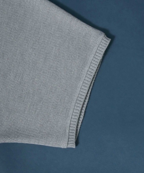 ANPAS（アンパス）の「Milan Rib Drape Dolman Knit Pullover/ミラノリブ ドレープ ドルマンスリーブ 5分袖 ニットプルオーバー（ニット/セーター・メンズ・チャコールグレー/ライトグレー/ブラック/ベージュ/パープル/ネイビー/ブラウン/ピンク/オレンジ/ブルー/グリーン/マスタード/ブラウン系その他/ナチュラル/ブルーグリーン/ワイン・M/L）」の19枚目の写真