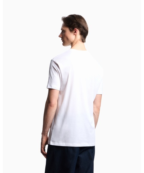 EMPORIO ARMANI(エンポリオアルマーニ)の「【エンポリオ アルマーニ】Tシャツ ピマジャージー製 ロゴ(Tシャツ/カットソー・メンズ・ブラック/ブラック系その他/ホワイト/ホワイト系その他/ネイビー/ネイビー系/グレー系その他/グレー系・MEDIUM/LARGE/X-LARGE/XX-LARGE/SMALL/XXX-LARGE/X-SMALL)」の14枚目の写真