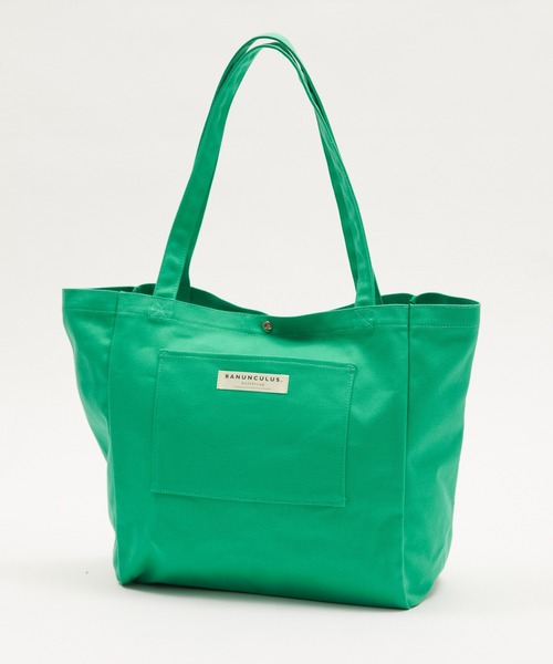 WEGO（ウィゴー）の「WEGO/【WEB限定】デイリーキャンバストート（トートバッグ・レディース・グリーン/ピンク/オレンジ/オフホワイト/ブラック・FREE）」の14枚目の写真