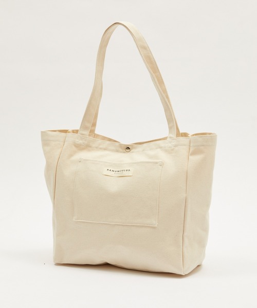 WEGO（ウィゴー）の「WEGO/【WEB限定】デイリーキャンバストート（トートバッグ・レディース・グリーン/ピンク/オレンジ/オフホワイト/ブラック・FREE）」の17枚目の写真