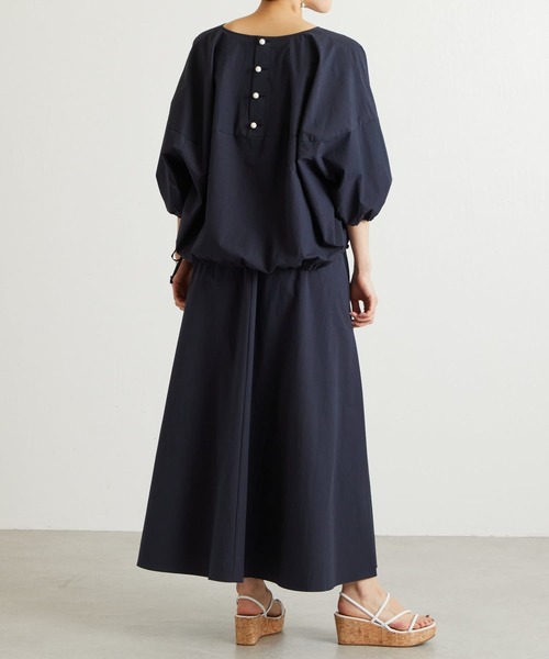 BEARDSLEY（ビアズリー）の「後ろ釦ブラウス（シャツ/ブラウス・レディース・ホワイト/ネイビー・FREE）」の8枚目の写真