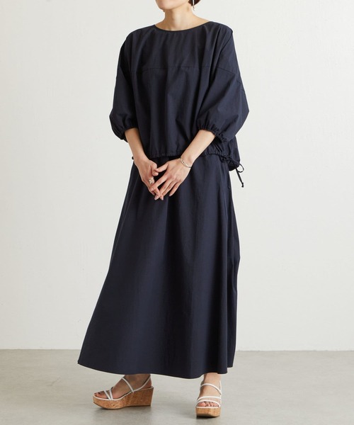 BEARDSLEY（ビアズリー）の「後ろ釦ブラウス（シャツ/ブラウス・レディース・ホワイト/ネイビー・FREE）」の9枚目の写真