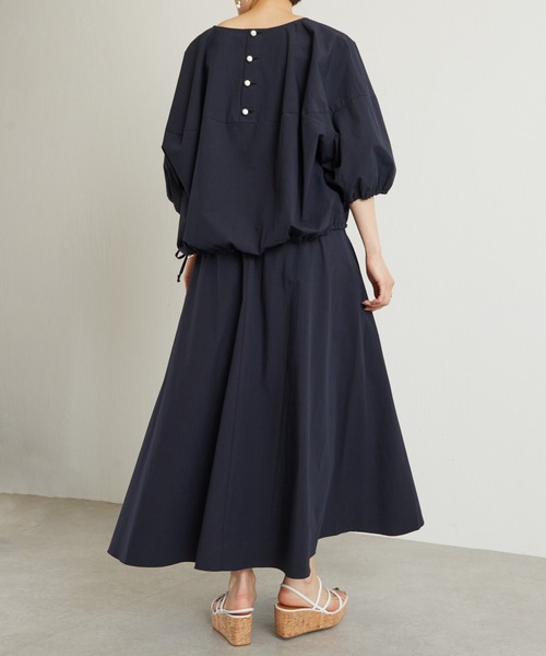 BEARDSLEY（ビアズリー）の「後ろ釦ブラウス（シャツ/ブラウス・レディース・ホワイト/ネイビー・FREE）」の12枚目の写真