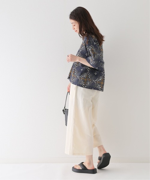 journal standard relume コットンリネンギャザーサロペット