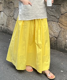 SHENERY | タックギャザーカラーロングスカート(スカート)