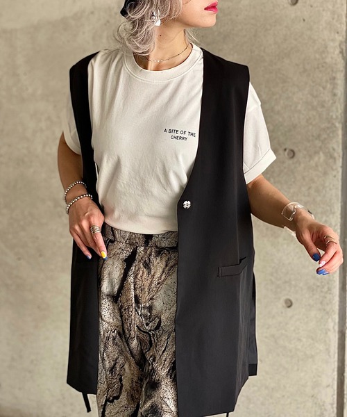 y/m（イム）の「IMOKO×y/m シンプルロゴTシャツ（Tシャツ/カットソー・レディース・オフホワイト・FREE）」の14枚目の写真