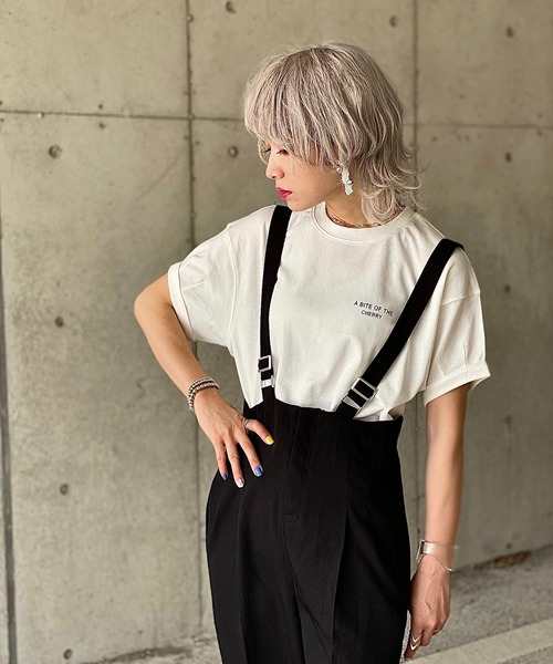 y/m（イム）の「IMOKO×y/m シンプルロゴTシャツ（Tシャツ/カットソー・レディース・オフホワイト・FREE）」の3枚目の写真