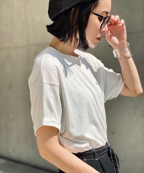 y/m（イム）の「IMOKO×y/m シンプルロゴTシャツ（Tシャツ/カットソー・レディース・オフホワイト・FREE）」の10枚目の写真