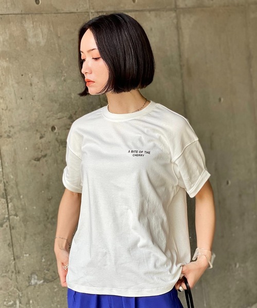 y/m（イム）の「IMOKO×y/m シンプルロゴTシャツ（Tシャツ/カットソー・レディース・オフホワイト・FREE）」の12枚目の写真